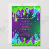 Science Birthday Invitation Science Invite Kaart (Voorkant)