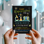 Science Birthday Invitation, Science Party Invite Kaart