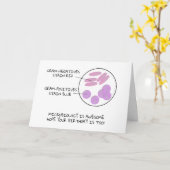 Science Birthday Microbiology Gram Stain Poem Lab Kaart (Gele Bloem)