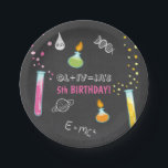 Science Birthday Paper borden Experiment Lab Girl Papieren Bordje<br><div class="desc">Een geweldige toevoeging aan je feest! Wetenschapsthema.</div>