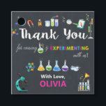 Science Birthday Party Girl Bedankt Bedankjes Labels<br><div class="desc">Personaliseer deze geweldige wetenschapspartij dank u gemakkelijk en snel labels met uw details,  eenvoudig druk de pas het knoop aan om de stijl en de plaatsing van de tekst verder te herschikken en te formatteren.  Geweldig voor OM HET EVEN WELKE AGE!  Overeenkomende objecten in voorraad.</div>