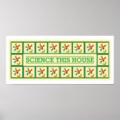 Science Bless this House Funny Inspirerend Decor Poster (Voorkant)