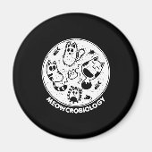 Science Cat Meowcro biology Magneet (Voorkant)