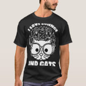 Science Cats Kat Chemie Biologie Natuurkunde Gezeg T-shirt (Voorkant)