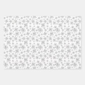 Science Chemistry Atom Symbol B & W Thema Inpakpapier Vel (Voorkant 2)