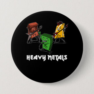 Science Chemistry Heavy Metals Nerd Geek Ronde Button 7,6 Cm