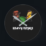 Science Chemistry Heavy Metals Nerd Geek Ronde Klok<br><div class="desc">Science Chemistry Heavy Metals Nerd Geek design for chemistry lovers.</div>