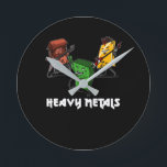 Science Chemistry Heavy Metals Nerd Geek Ronde Klok<br><div class="desc">Science Chemistry Heavy Metals Nerd Geek design for chemistry lovers.</div>