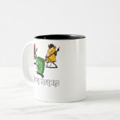 Science Chemistry Heavy Metals Nerd Geek Tweekleurige Koffiemok (Voorkant links)