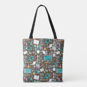 Science / Chemistry Patroon Tote Bag (Achterkant)