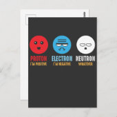 Science Chemistry Pun Proton Electron Neutron Briefkaart (Voorkant / Achterkant)
