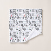 Science Chemistry Scientist Pattern Bad Handdoek (Wasdoekje)