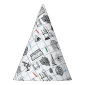 Science Chemistry Scientist Pattern Feesthoedjes (Links)