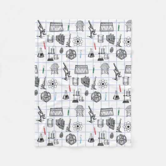 Science Chemistry Scientist Pattern Fleece Deken (Voorkant)