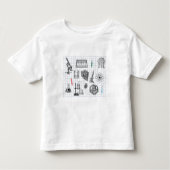Science Chemistry Scientist Pattern Kinder Shirts (Voorkant)