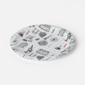 Science Chemistry Scientist Pattern Papieren Bordje (Gekanteld)