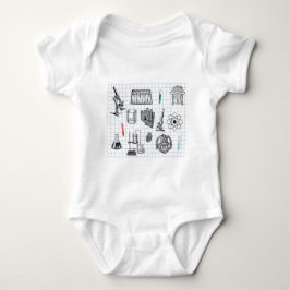 Science Chemistry Scientist Pattern Romper