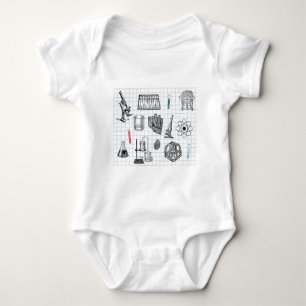 Science Chemistry Scientist Pattern Romper