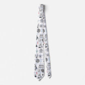 Science Chemistry Scientist Pattern Stropdas (Voorkant)