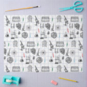 Science Chemistry Scientist Pattern Tissuepapier (Craft)