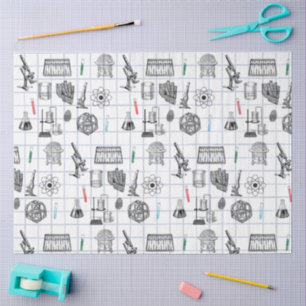 Science Chemistry Scientist Pattern Tissuepapier