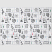 Science Chemistry Scientist Pattern Tissuepapier (Voorkant)