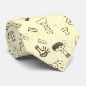 Science Chemistry Teacher Pattern Stropdas (Opgerold)