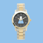 Science Chemistry Watches Horloge<br><div class="desc">Dit leuke science polshorloge heeft een beker in het midden met een vloeistof erin. Bovendien zijn de getallen chemische elementen om een interessant horloge te maken dat een wetenschapper leuk zou vinden. Dit horloge is een geweldig cadeau voor de wetenschapper in je leven of voor jou! Copyright Kathy Henis</div>