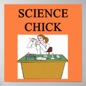 SCIENCE CHICk Poster (Voorkant)