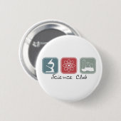 Science Club (Squares) Ronde Button 5,7 Cm (Voorkant /achterkant)