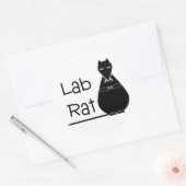 Science Club-stickers Ronde Sticker (Envelop)