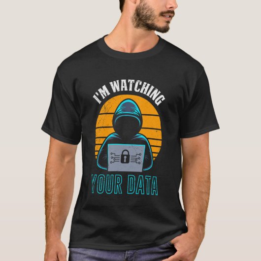 Science Coder Ik kijk naar je data grappige Nerd T T-shirt (Voorkant)