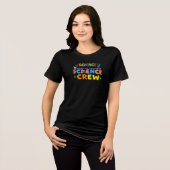 Science Crew – Experiment Mislukken Leren Herhalen Tri-Blend Shirt (Voorkant volledig)