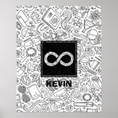 Science Custom Monogram - Infinity Symbol Poster (Voorkant)