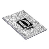 Science Custom Monogram - Letter D Notitieboek (Rechterzijde)