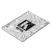 Science Custom Monogram - Letter K Notitieboek (Linkerzijde)