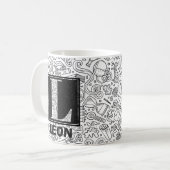 Science Custom Monogram - Letter L Coffee Mok (Voorkant links)