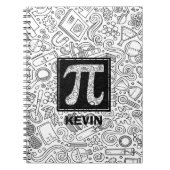 Science Custom Monogram - Pi Symbol Notitieboek (Voorkant)