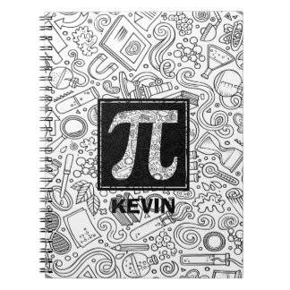 Science Custom Monogram - Pi Symbol Notitieboek