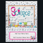 Science Custom Multomap Hoesje | Bewerkbaar ontwer Flyer<br><div class="desc">Bereid je voor op een back-to-school in stijl met onze aanpasbare multomappen hoezen! Ontworpen om u georganiseerd te houden terwijl u pronkt met uw persoonlijkheid, deze covers zijn perfect voor studenten, docenten en professionals. Personaliseer met jouw naam en de naam van je leerkrachten, ontwerp om het echt van jou te...</div>