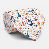 Science Custom Necktie Stropdas (Opgerold)