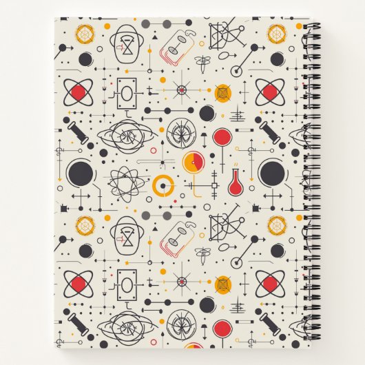Science Drawing I Custom Name Kinder Terug naar sc Notitieboek (Achterkant)