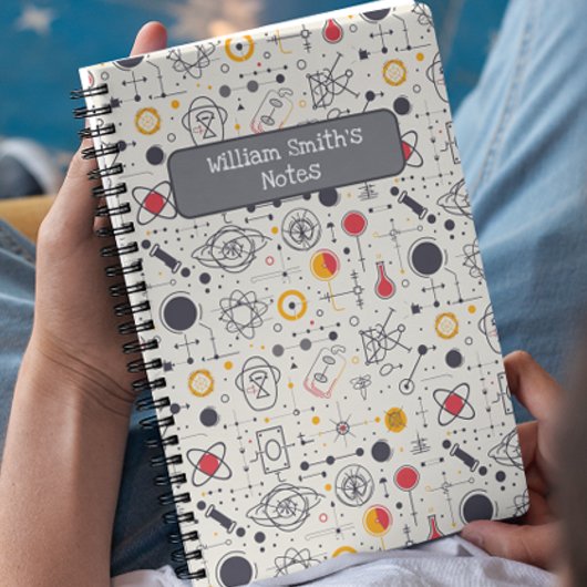 Science Drawing I Custom Name Kinder Terug naar sc Notitieboek