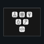 Science Elements Items Briefkaart<br><div class="desc">Cool Science Design featuring several science related elements. A perfect match for every scientist,  science student,  science teacher and science lover.</div>
