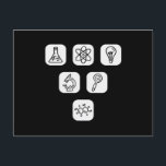 Science Elements Items Briefkaart<br><div class="desc">Cool Science Design featuring several science related elements. A perfect match for every scientist,  science student,  science teacher and science lover.</div>