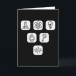 Science Elements Items Kaart<br><div class="desc">Cool Science Design featuring several science related elements. A perfect match for every scientist,  science student,  science teacher and science lover.</div>