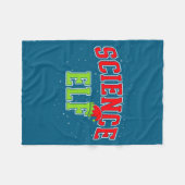 Science Elf Christmas Family Matching Group Xmas S Fleece Deken (Voorkant (Horizontaal))