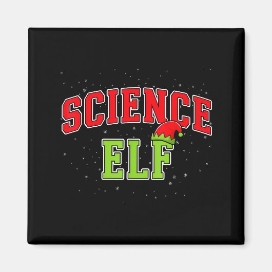 Science Elf Christmas Family Matching Group Xmas S Magneet (Voorkant)
