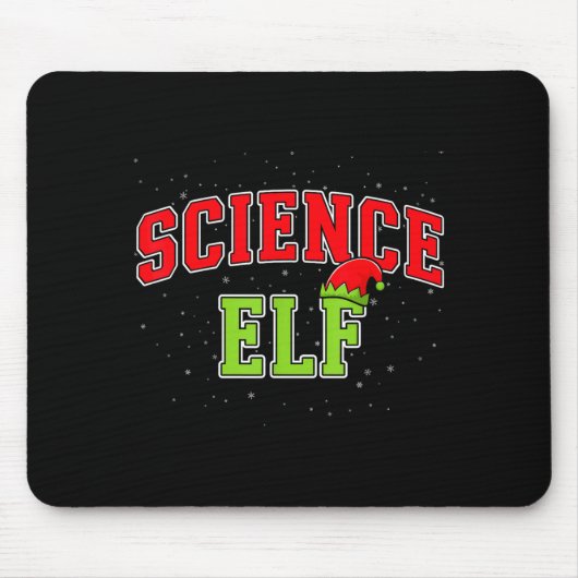 Science Elf Christmas Family Matching Group Xmas S Muismat (Voorkant)