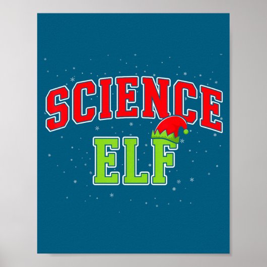 Science Elf Christmas Family Matching Group Xmas S Poster (Voorkant)